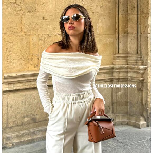 ZARA BLOGGER FAVE!!! Semi-Sheer Top NWT LAST ONE!!! - Picture 9 of 16